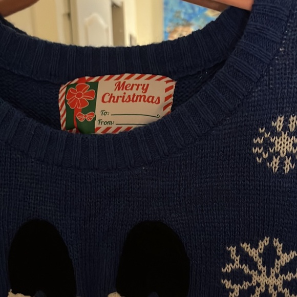 Christmas sweater size large Lou with Santa going down the chimney!! - Picture 2 of 4